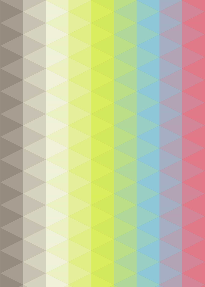 Rainbow Trianglify colors