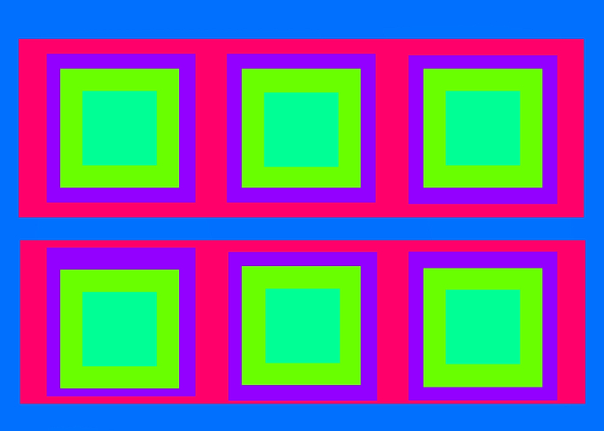 Six Green Squares