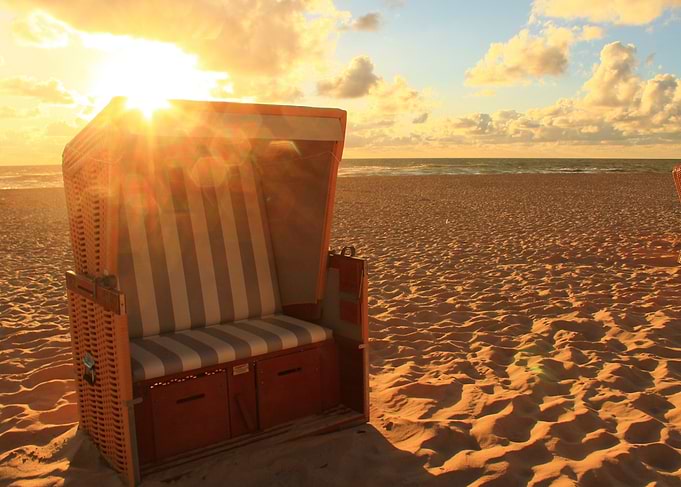 Welcoming beach chair