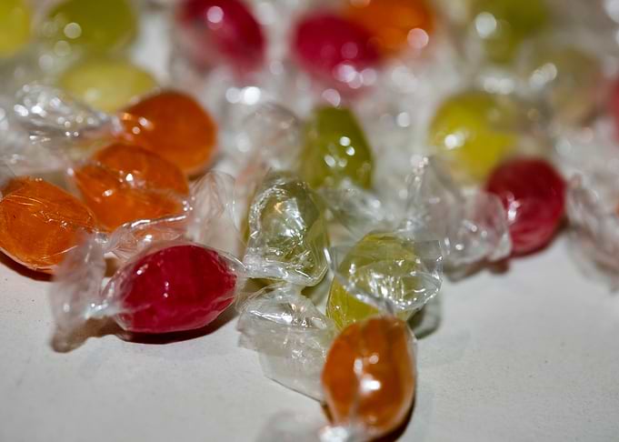 Colorful candies bon bons