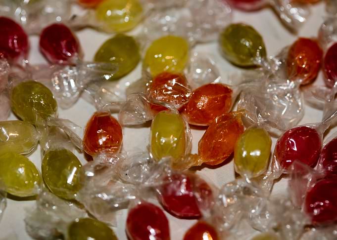 Colorful candies bon bons