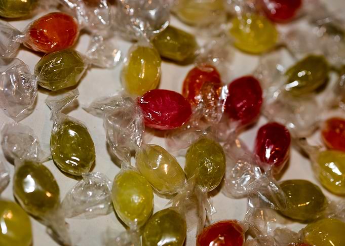 Colorful candies bon bons