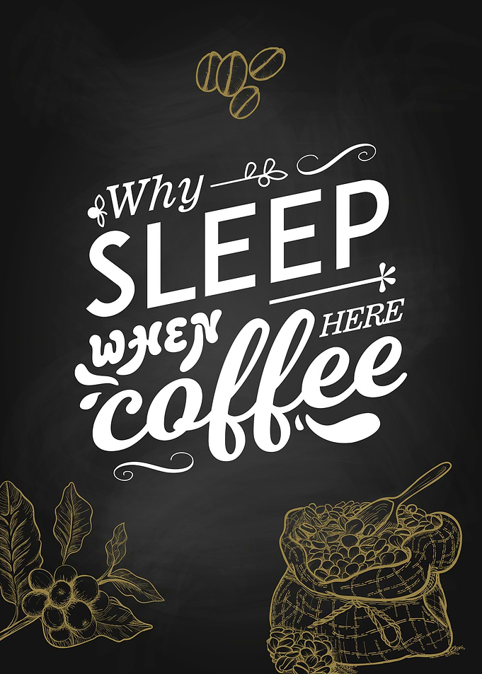 Coffee lettering
