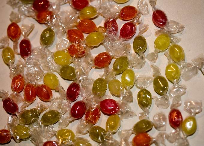 Colorful candies bon bons