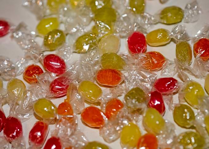 Colorful candies bon bons