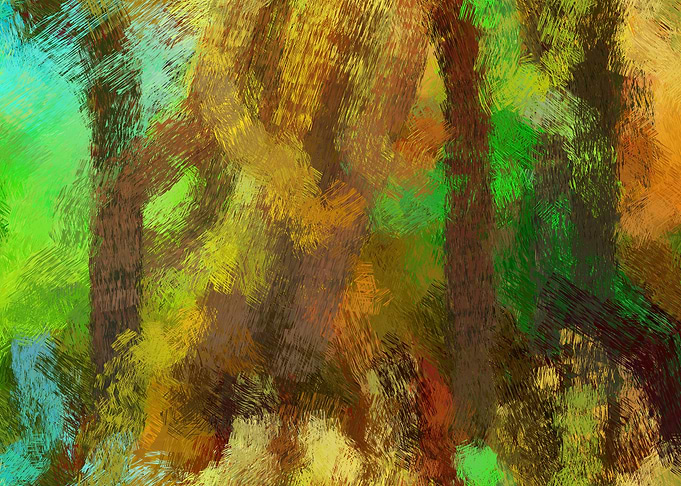 green Painted Art