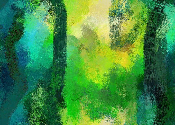 green Painted Art