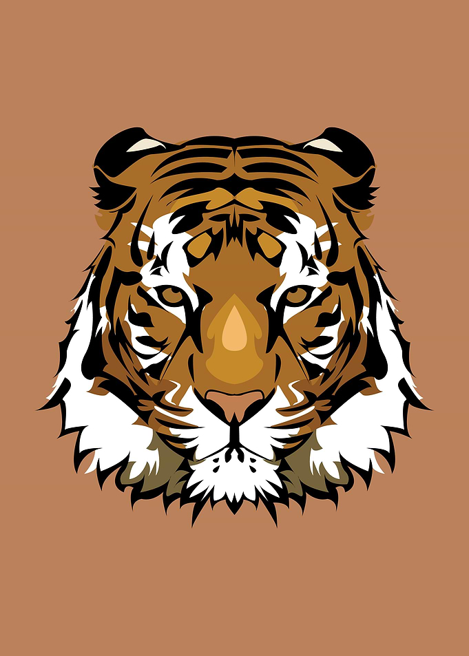 Tiger Head displate metal