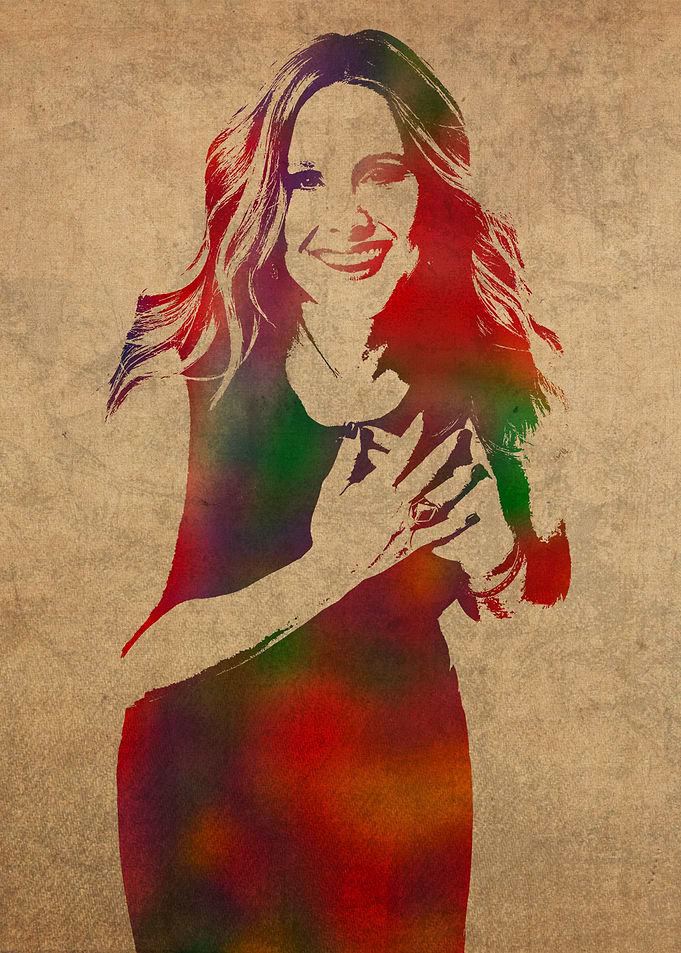 Kristen Bell Watercolor