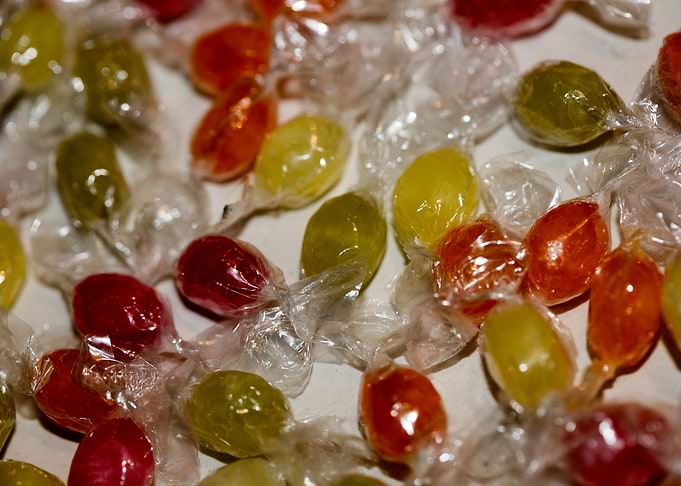 Colorful candies bon bons