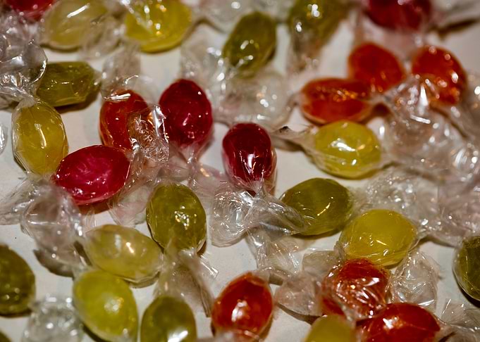 Colorful candies bon bons