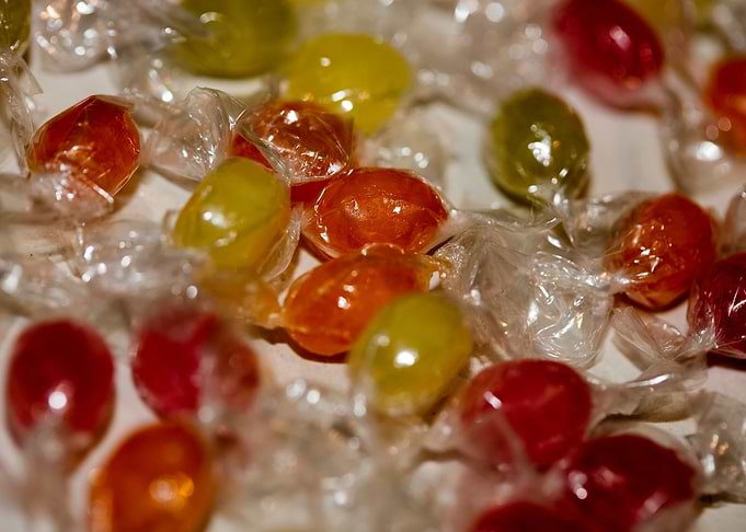 Colorful candies bon bons