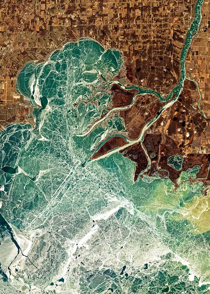 Frozen Lake St Clair