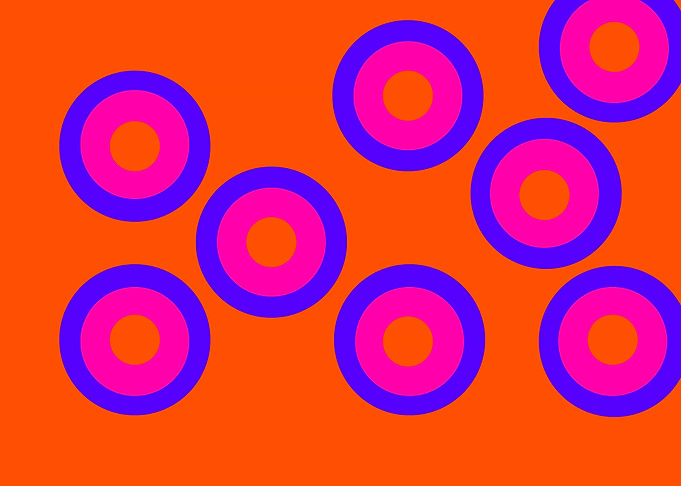 8 Orange Circles