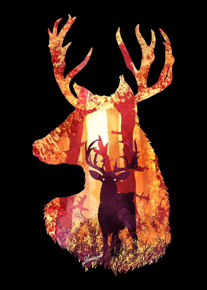 Evening Solace Deer