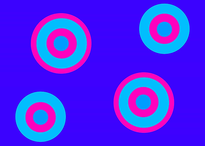 Four Pink Circles