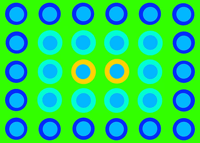 30 Blue Circles
