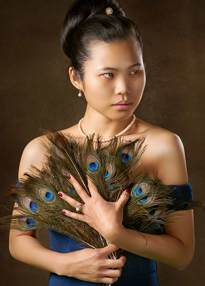 Girl with Feathers