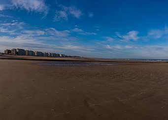 view on beach in autumn