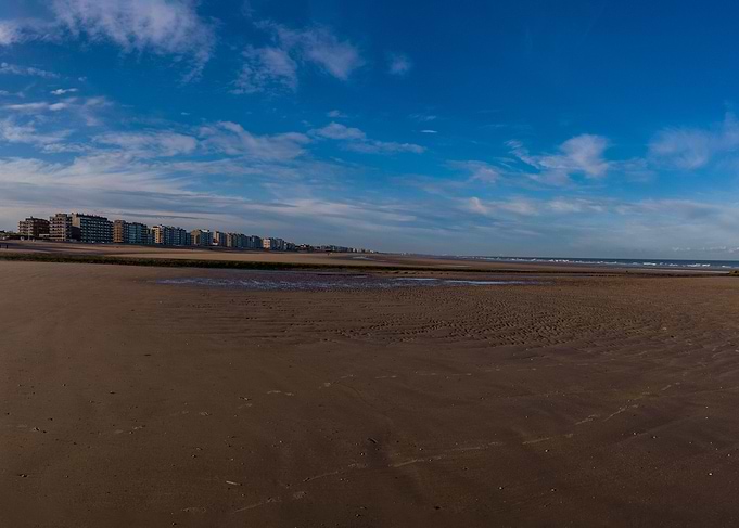 view on beach in autumn