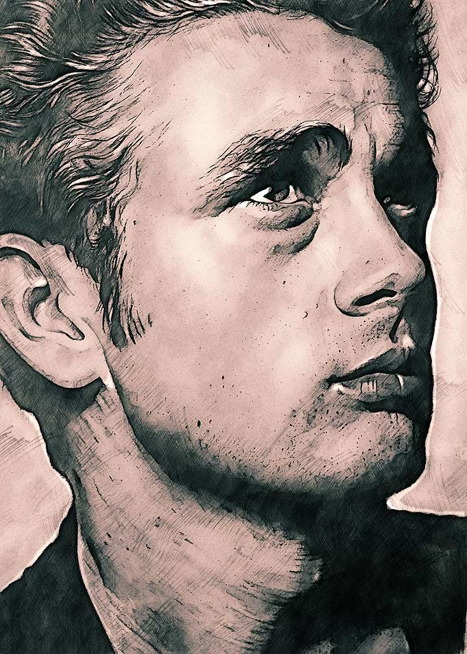 james dean sketch