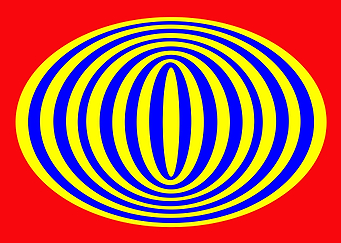 Yellow and Blue Elipse