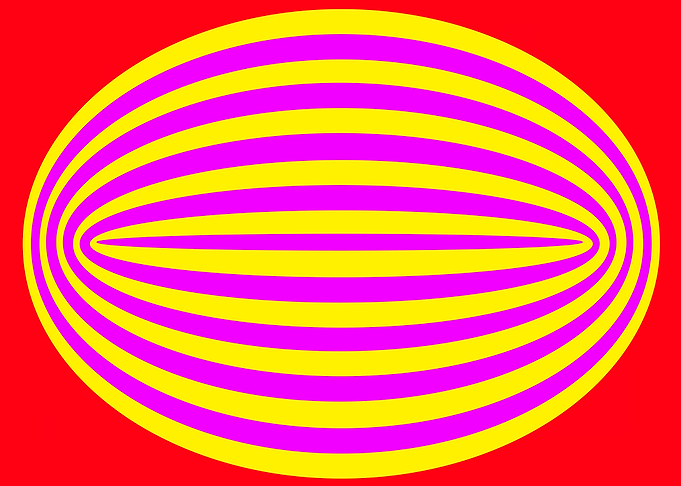 Yellow and Purple Elipse
