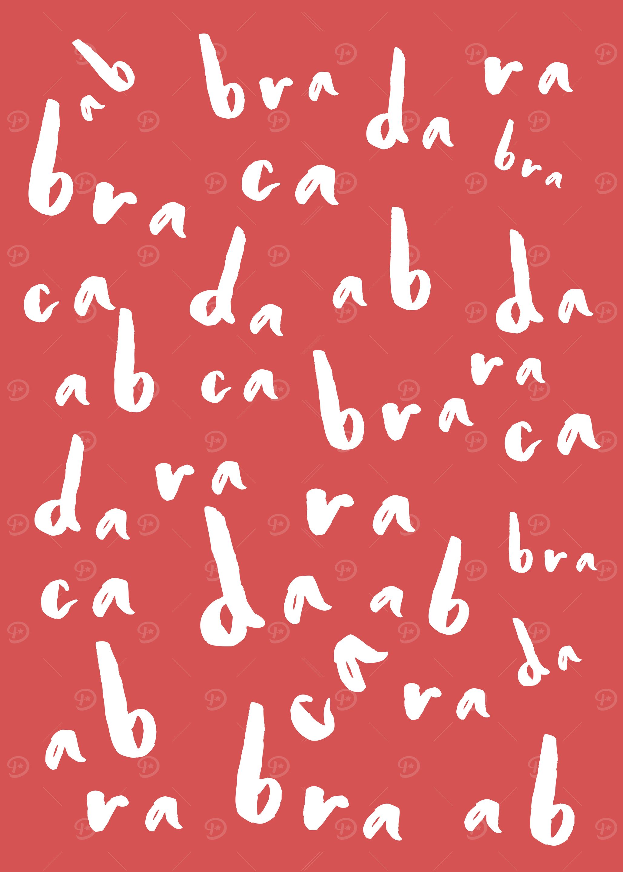 Abracadabra White On Coral