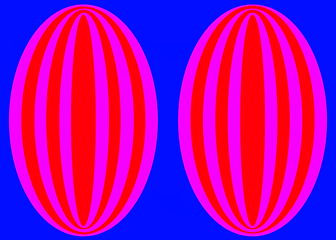 2 Purple and Red Elipses