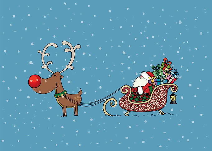 Rudolph and Santa