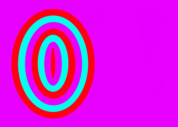Vertical Elipse on Purple
