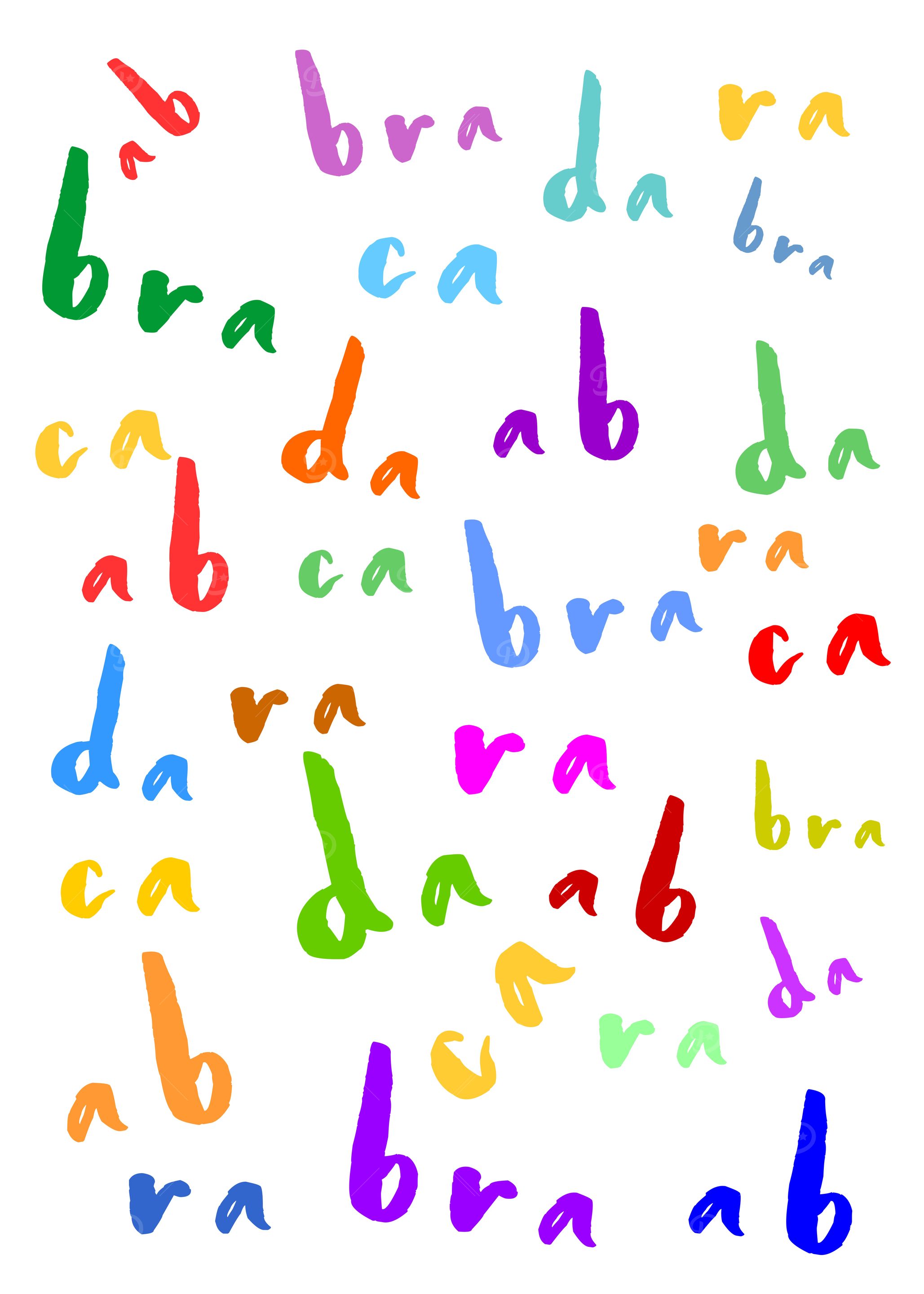 Abracadabra Color On White