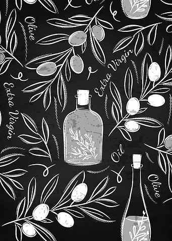 Olive blackboard