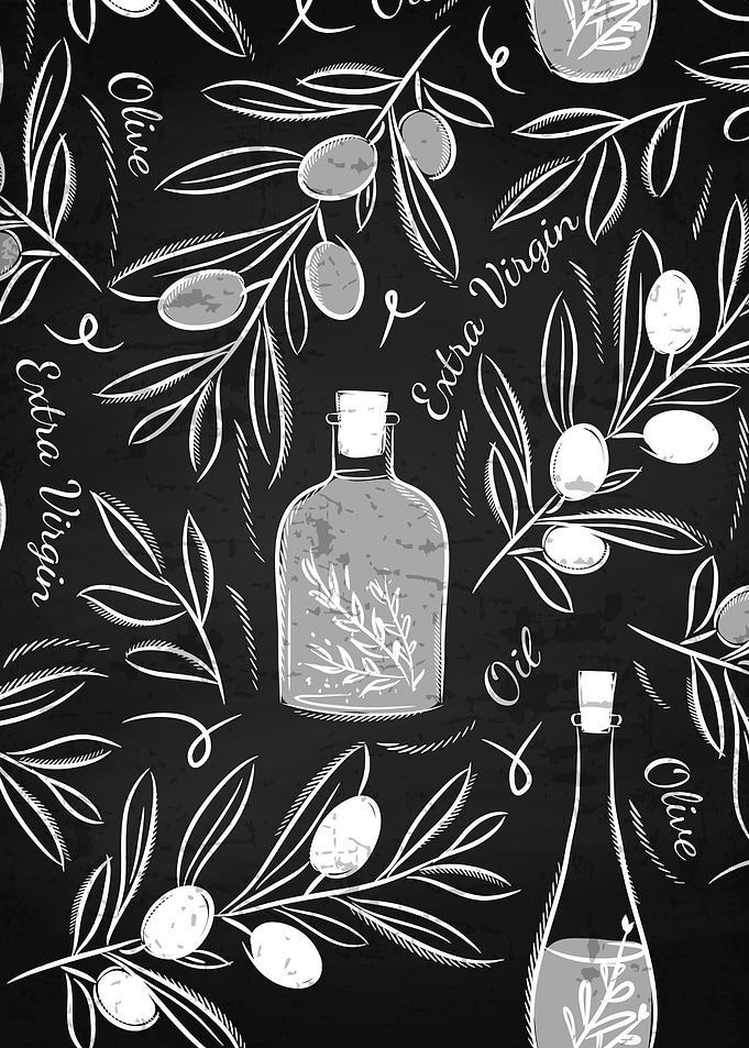 Olive blackboard