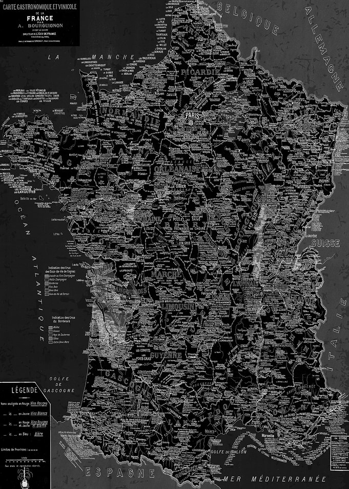 France Culinary map