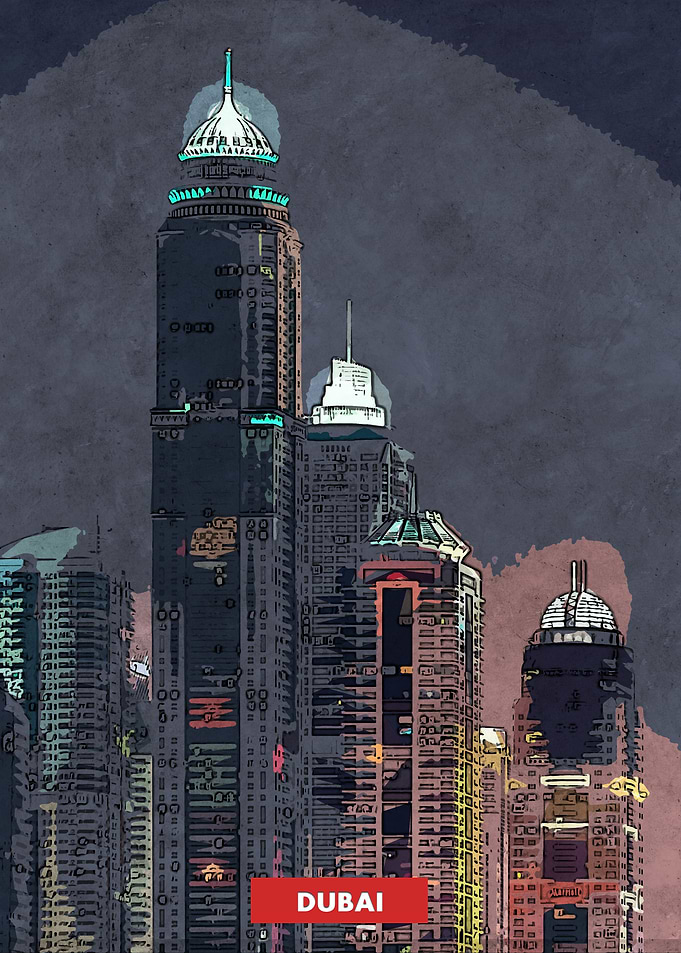 Dubai City Skyline