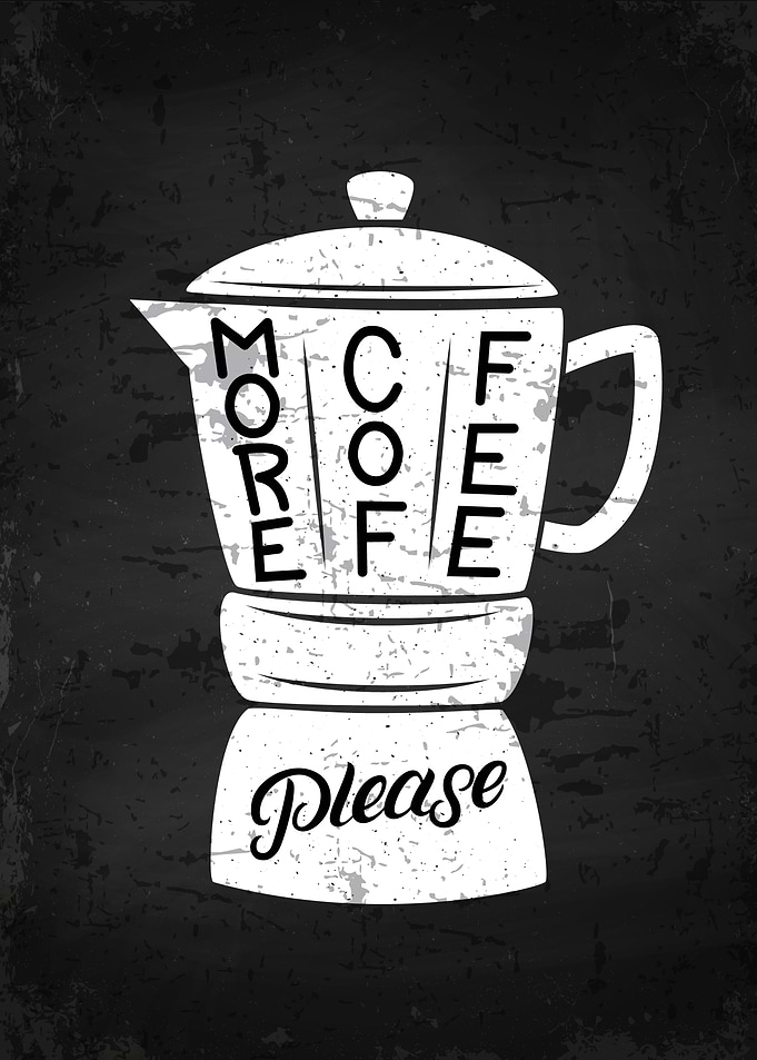 Coffee lettering