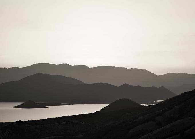 Mountains monochrome