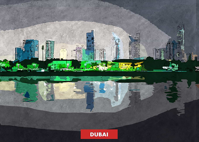 Dubai City Skyline