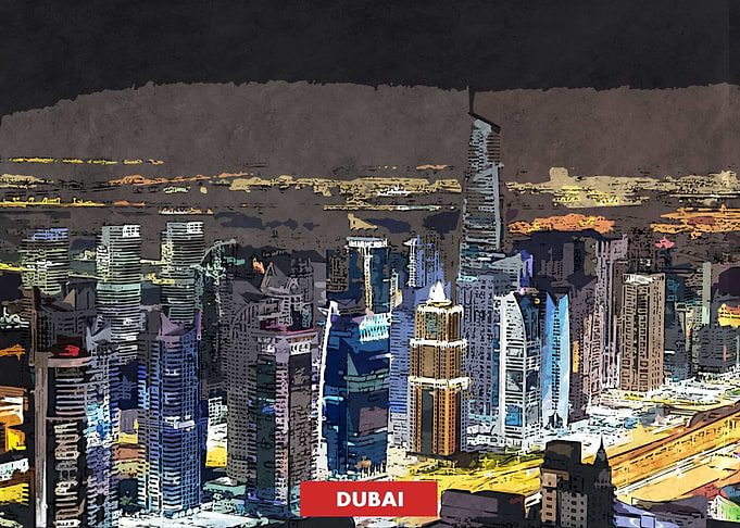 Dubai City Skyline