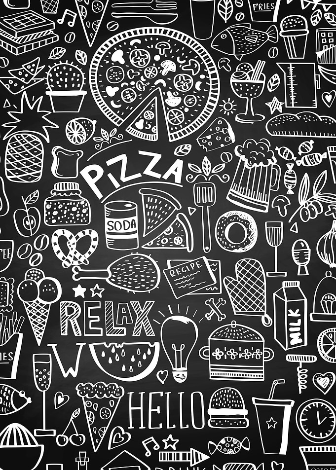 Kitchen tavern lettering