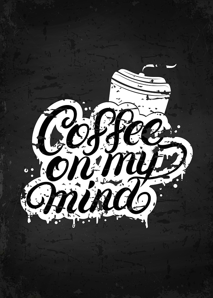 Coffee lettering