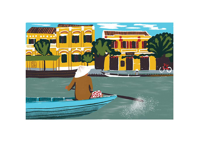 Hoi An river side