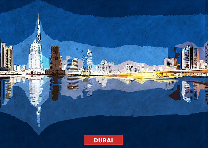Dubai City Skyline