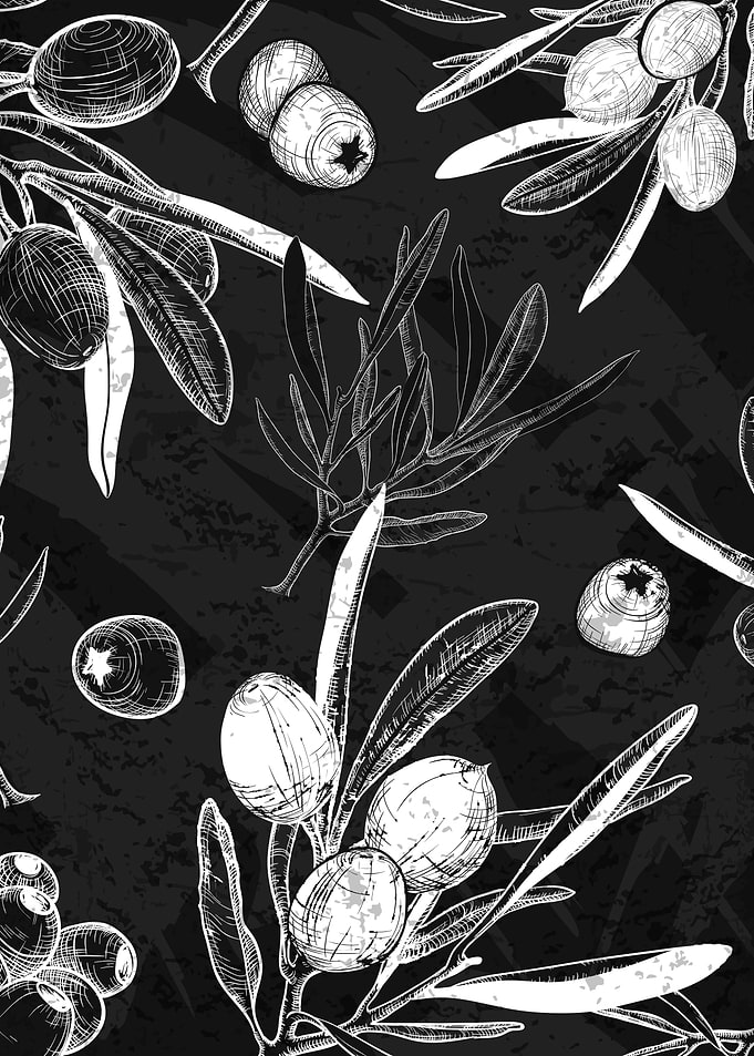 Olive blackboard