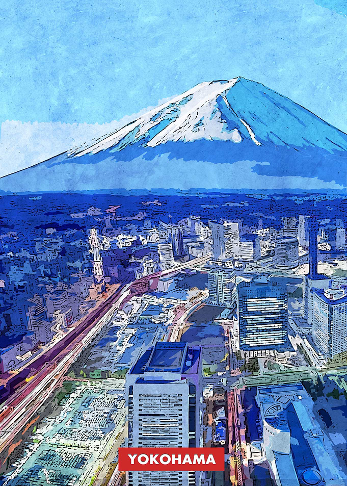 Yokohama Japan Mt Fuji