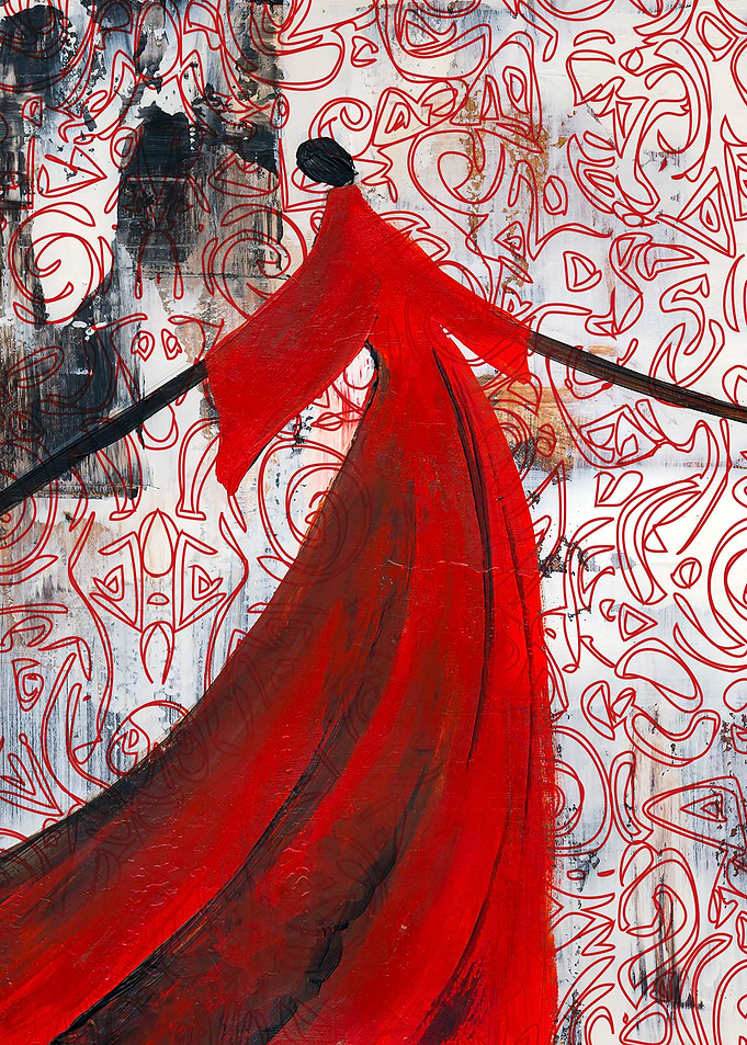Ethnic Dancing silhouette