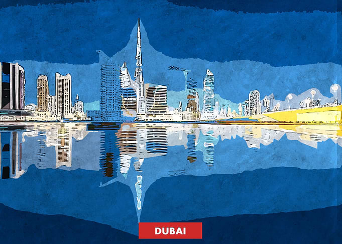 Dubai City Skyline