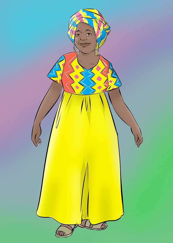 old Africa America woman