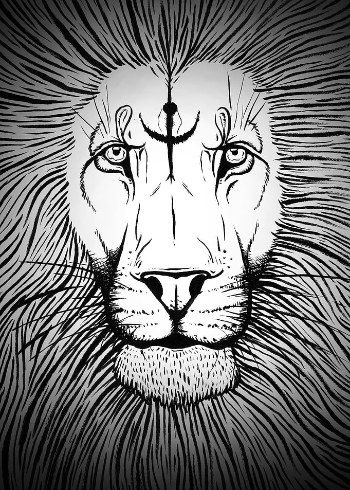 Fantasy lion